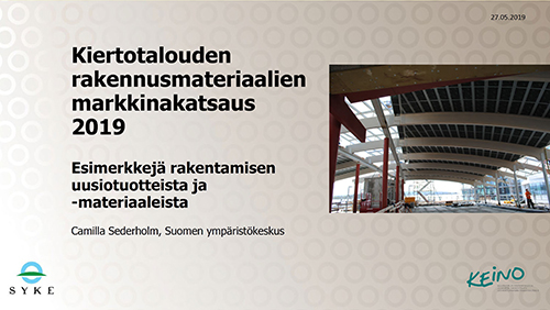 Kiertotalouden rakennusmateriaalien markkinakatsauksen kansikuva