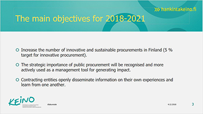 A slide from Finland's presentation
